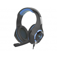 HEADSET GAMER STEREO C/MICROFONE PRETO/LED  VERMELHO OU AZUL AR-S406 K-MEX