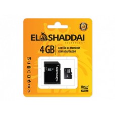 CARTAO DE MEMORIA MICRO SD 4 GB C/ADAPTADOR EL SHADDAI